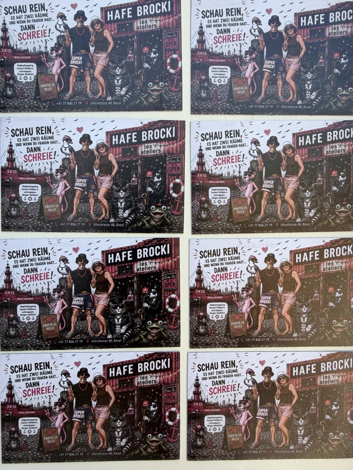 Magnet · «Schau rein!» mit Hafencrew · Magnet · Magnet mit Hafe-Brocki-Motiv · Auf Anfrage · Foto 1