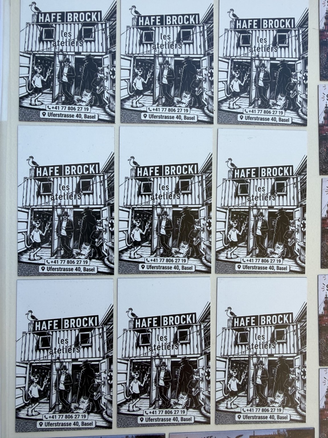 Magnet · Containercrew in Schwarz-Weiss · Magnet · Magnet mit Hafe-Brocki-Motiv · Auf Anfrage · Foto 1