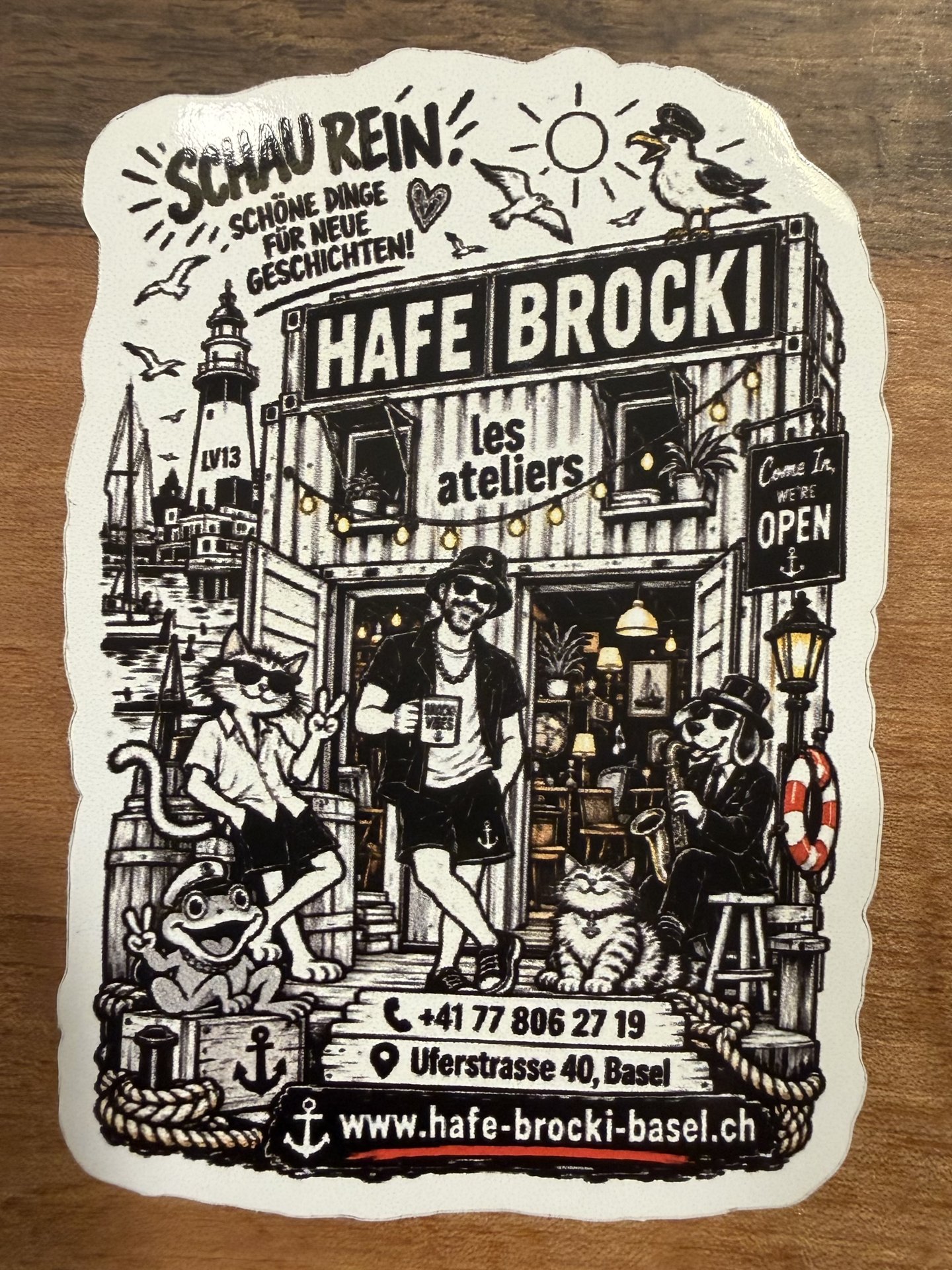 Sticker Hafe Brocki Szene · Merch · Foto 1