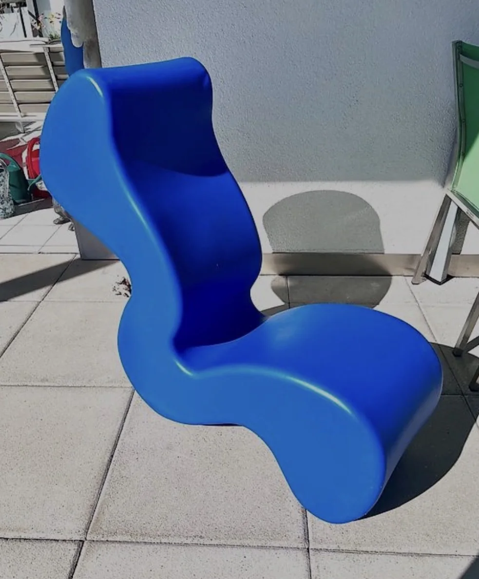 Verner Panton · Phantom Lounge Chair · Blau